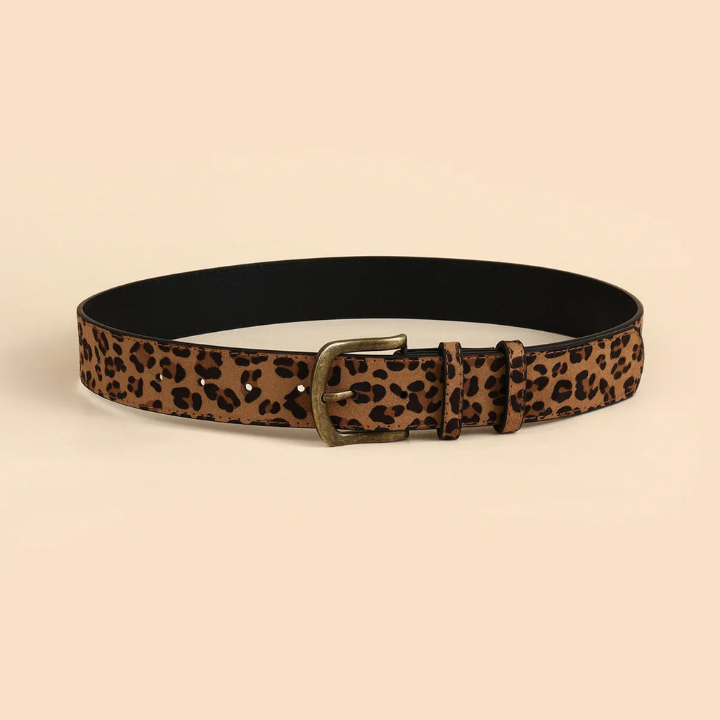 Leopard Print Women's Belt