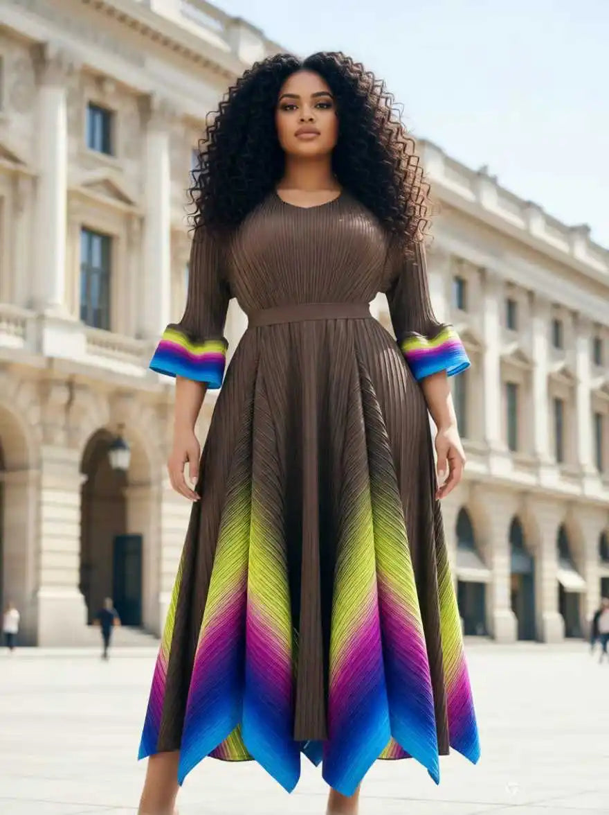 Gradient Viral Bouncy Dress