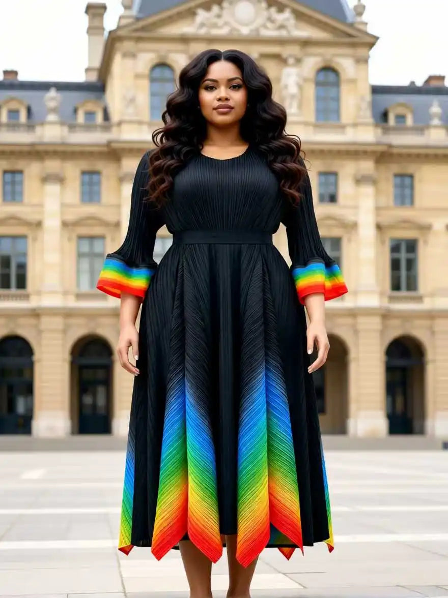 Gradient Viral Bouncy Dress